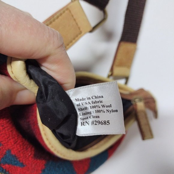 Pendleton Red and Blue Crossbody Bag - Picture 5 of 8